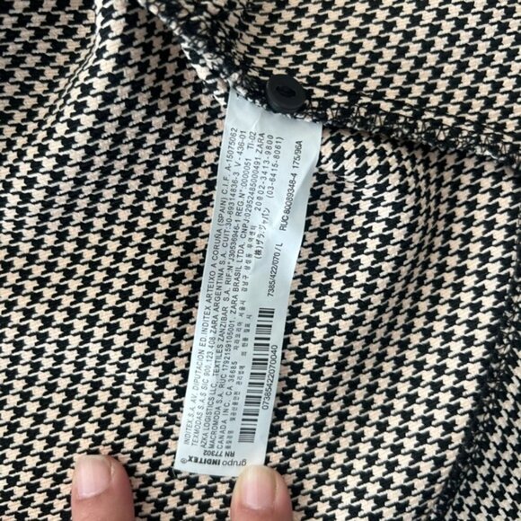 ZARA Houndstooth Crop Top - Picture 14 of 14